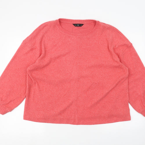 F&F Womens Pink   Pullover Jumper Size 14