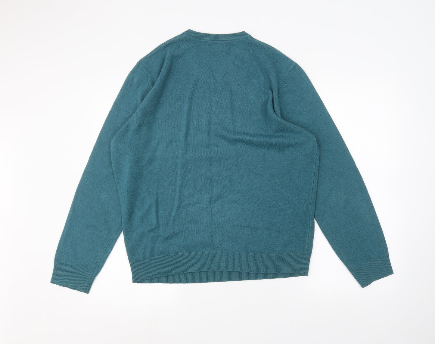 M&Co Mens Blue   Pullover Jumper Size M