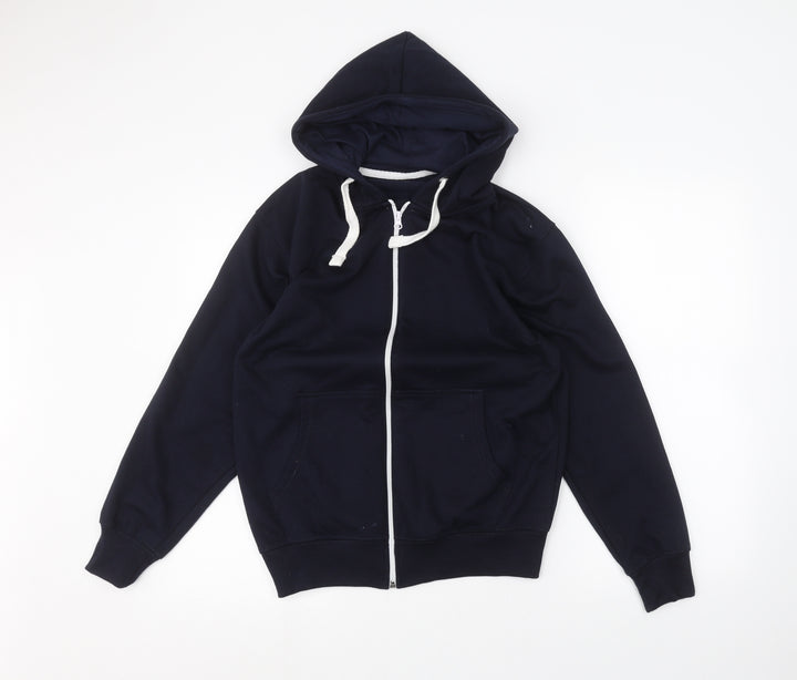Preworn Womens Blue   Full Zip Hoodie Size L  - TIKTOK
