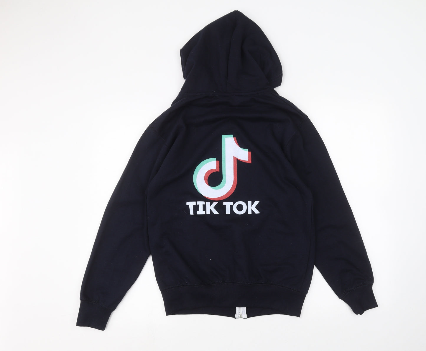 Preworn Womens Blue   Full Zip Hoodie Size L  - TIKTOK
