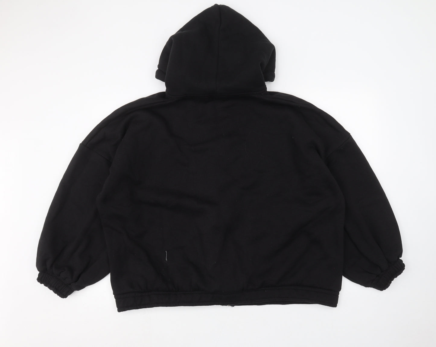 Boohoo Mens Black   Full Zip Hoodie Size M