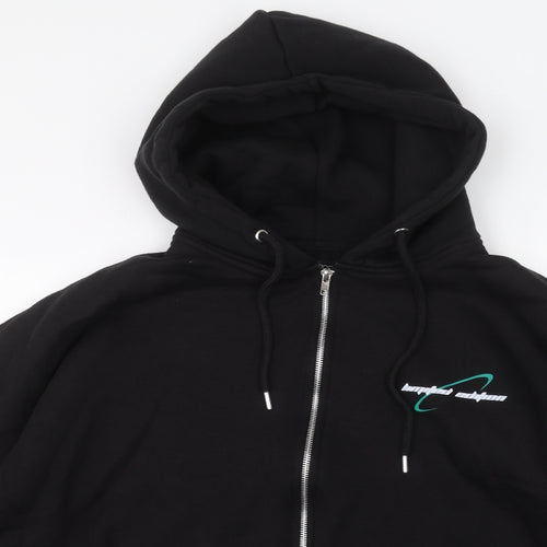 Boohoo Mens Black   Full Zip Hoodie Size M
