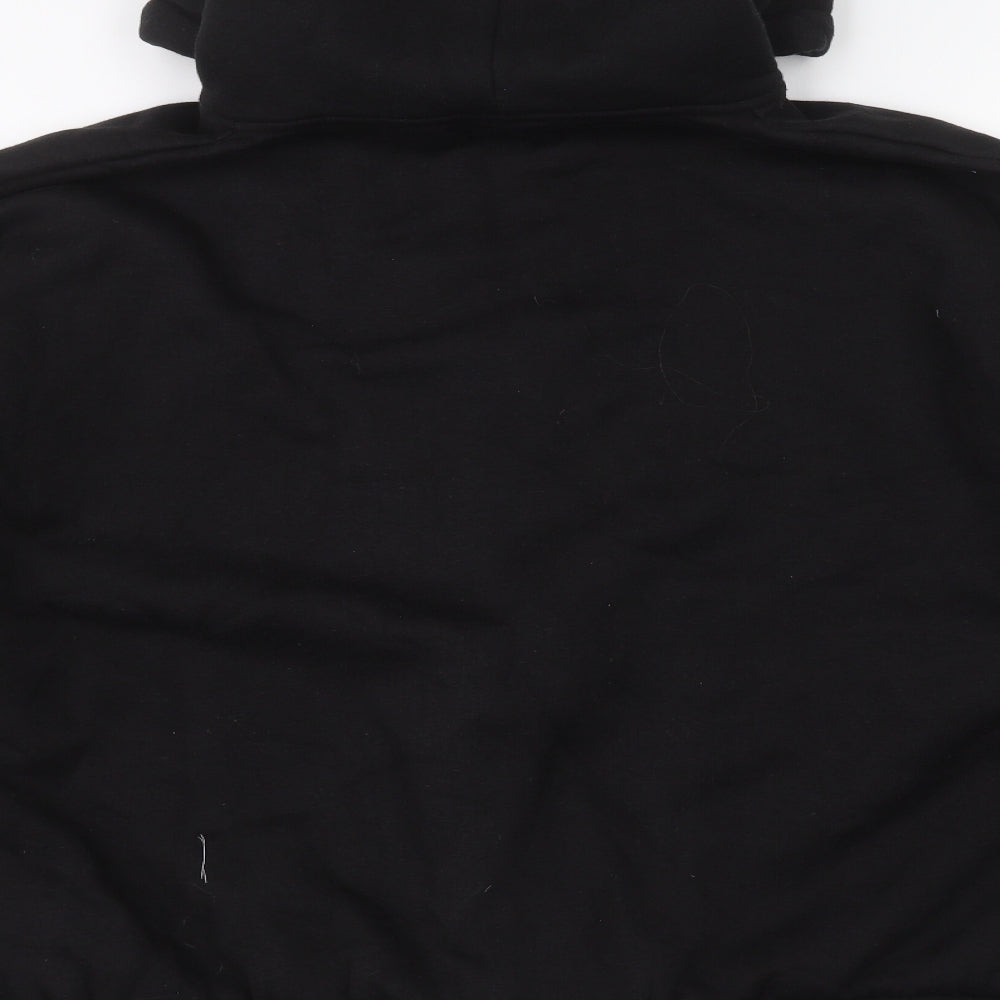 Boohoo Mens Black   Full Zip Hoodie Size M