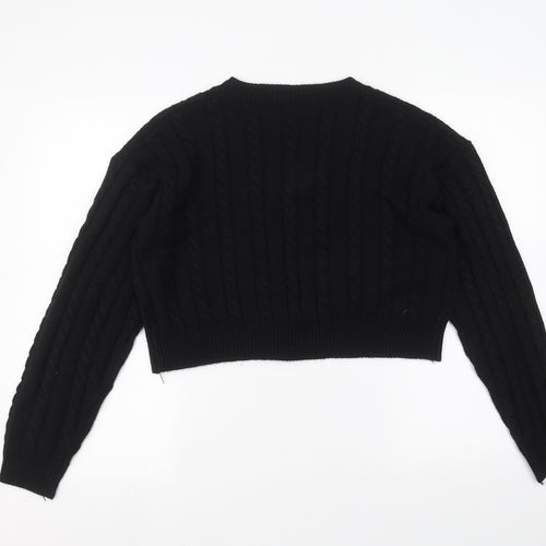 SheIn Womens Black   Pullover Jumper Size S