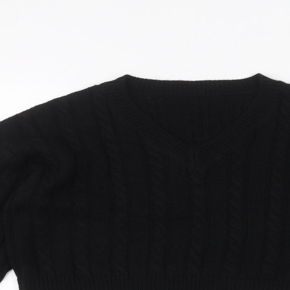 SheIn Womens Black   Pullover Jumper Size S
