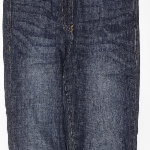 NEXT Womens Blue  Denim Straight Jeans Size 14 L30 in