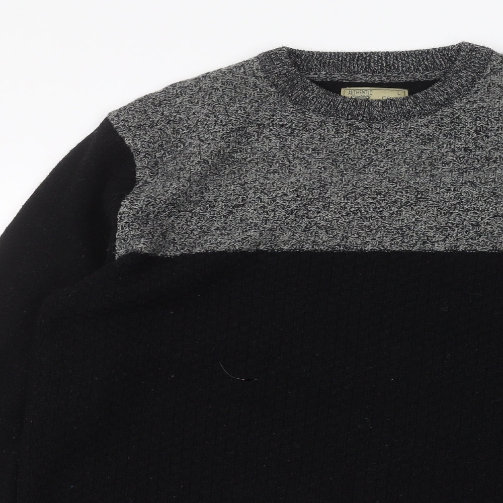 NEXT Mens Black   Pullover Jumper Size L