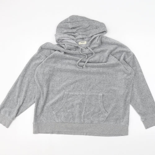 Papaya Womens Grey   Pullover Hoodie Size L