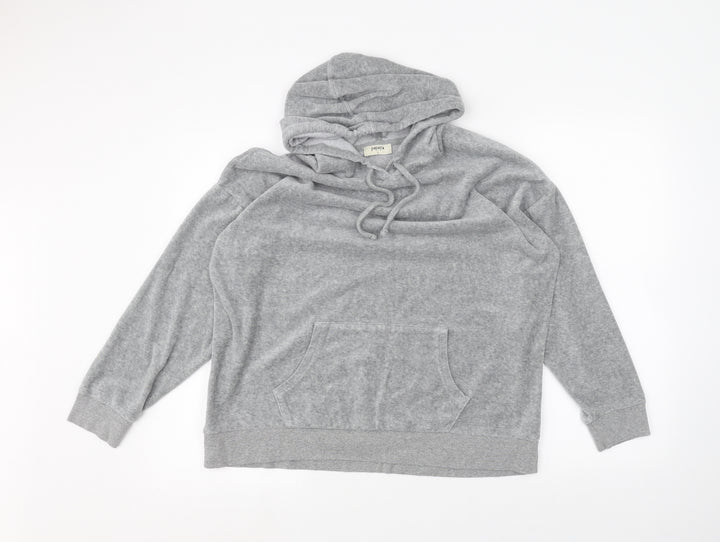 Papaya Womens Grey Pullover Hoodie Size L