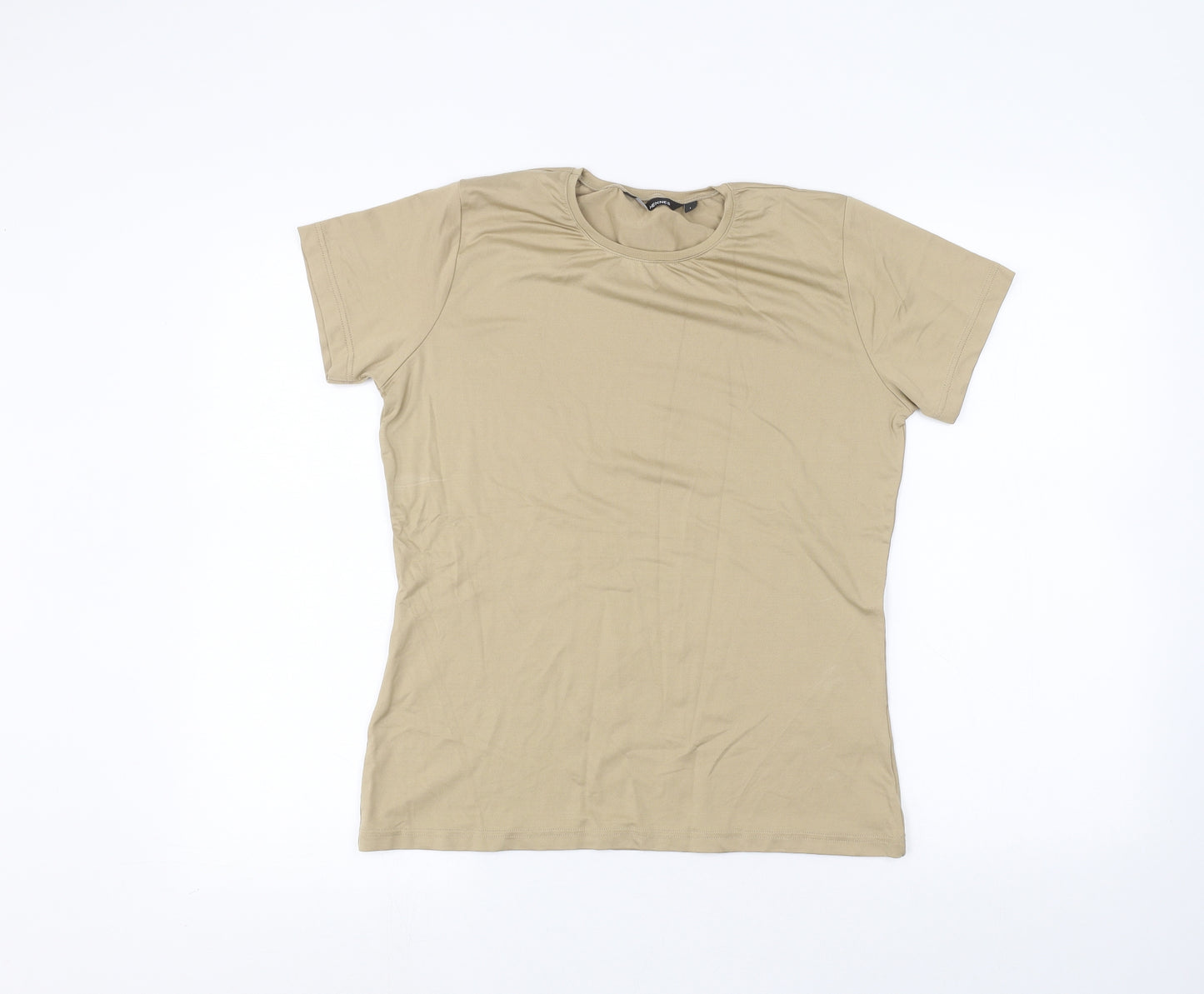 Hennes Womens Beige   Basic T-Shirt Size L