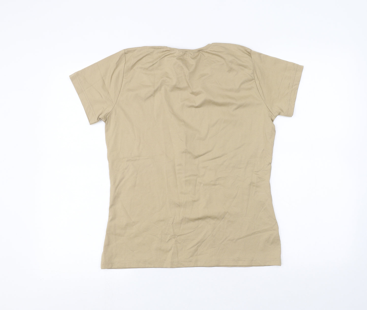 Hennes Womens Beige   Basic T-Shirt Size L