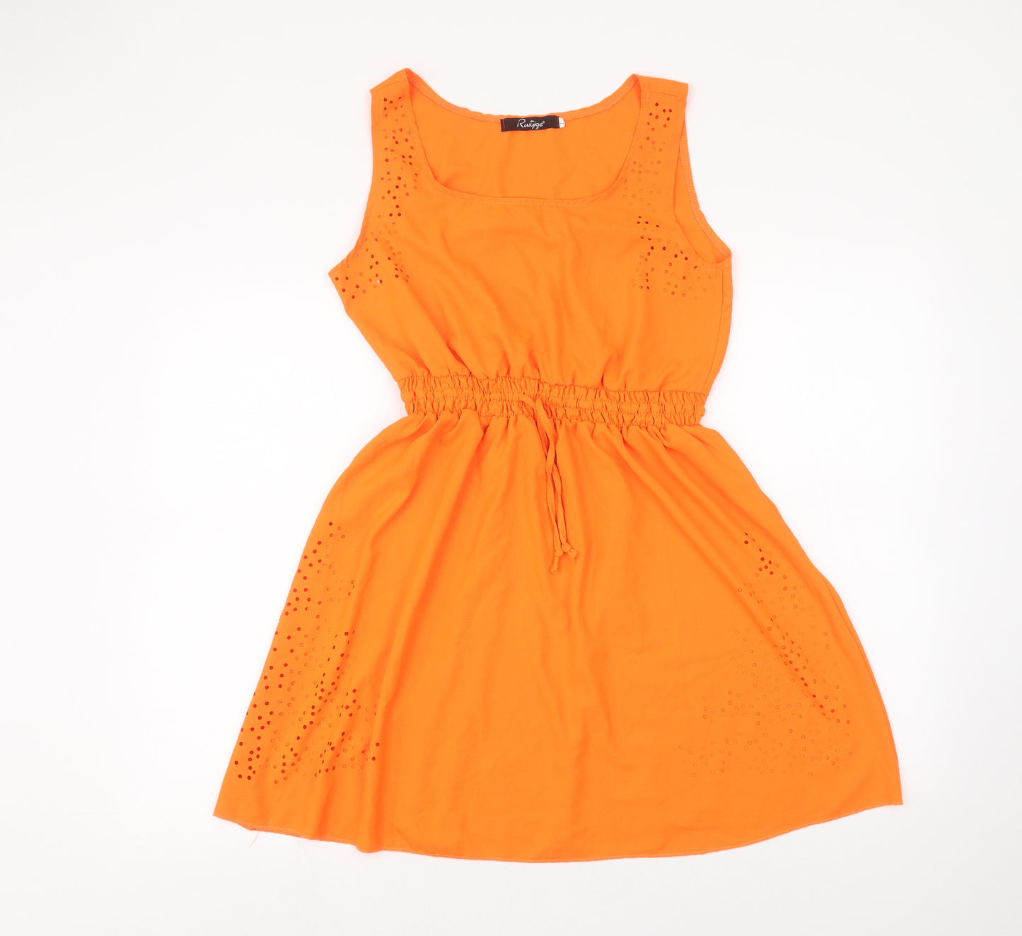 Ruiyige Womens Orange   A-Line  Size L
