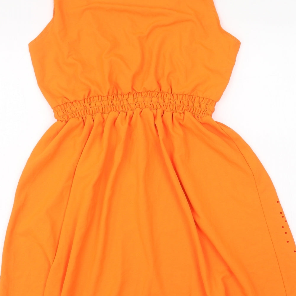Ruiyige Womens Orange   A-Line  Size L