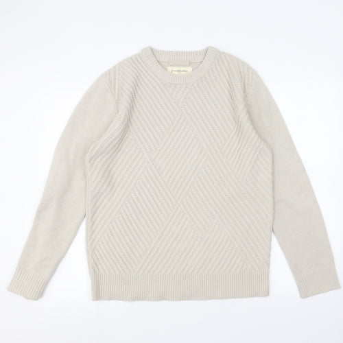 Astradivarius Mens Beige   Pullover Jumper Size S