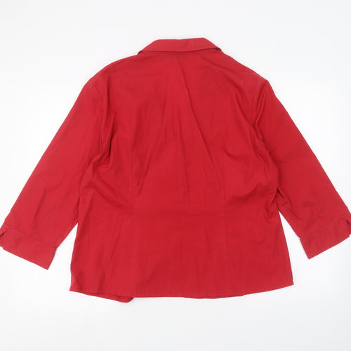 Autonomy Womens Red   Basic Button-Up Size 18