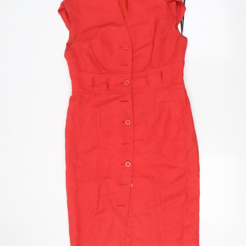 Calvin Klein Womens Red   Pencil Dress  Size 10