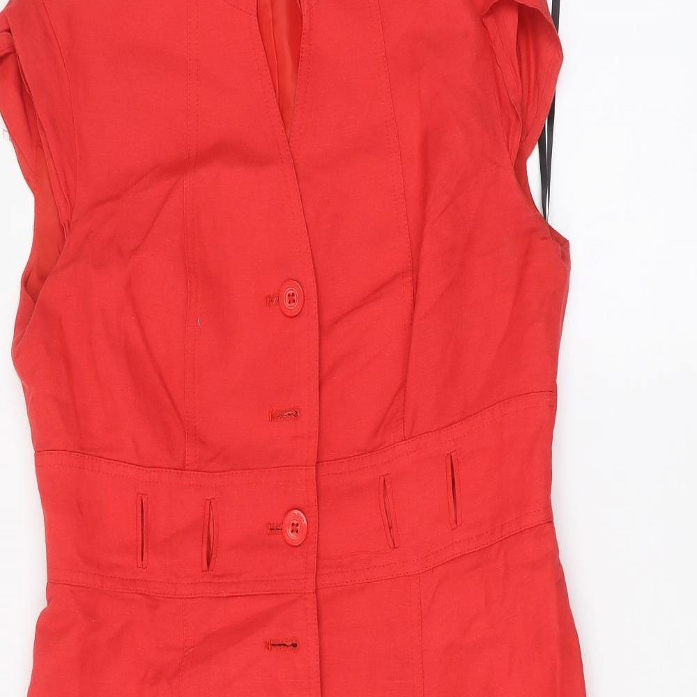 Calvin Klein Womens Red   Pencil Dress  Size 10