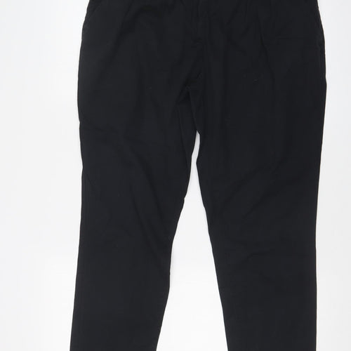 NEXT Womens Black   Chino Trousers Size 14 L26 in