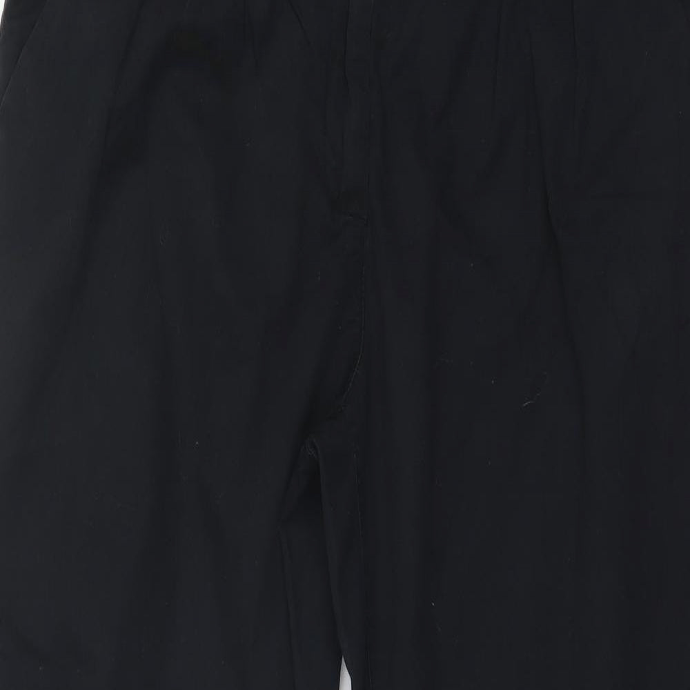 NEXT Womens Black   Chino Trousers Size 14 L26 in