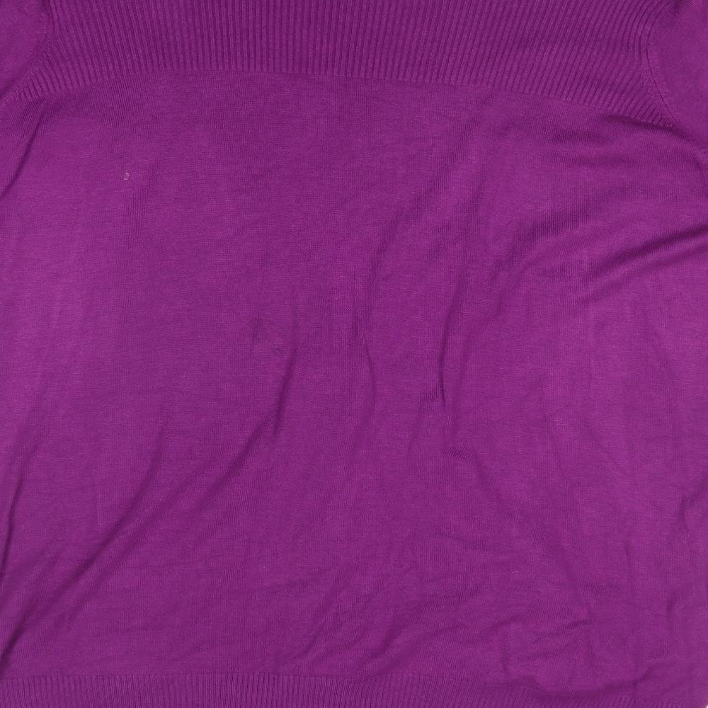 George Womens Purple   Cardigan Jumper Size 22