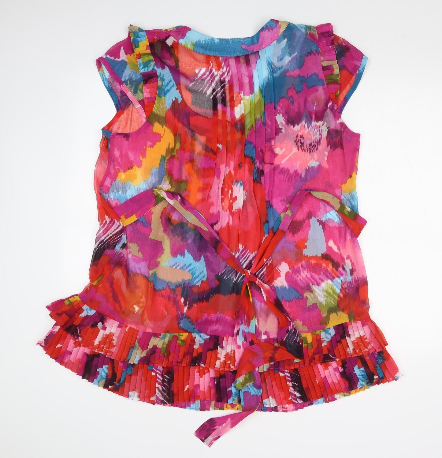 NEXT Womens Multicoloured Colourblock  Basic T-Shirt Size 20