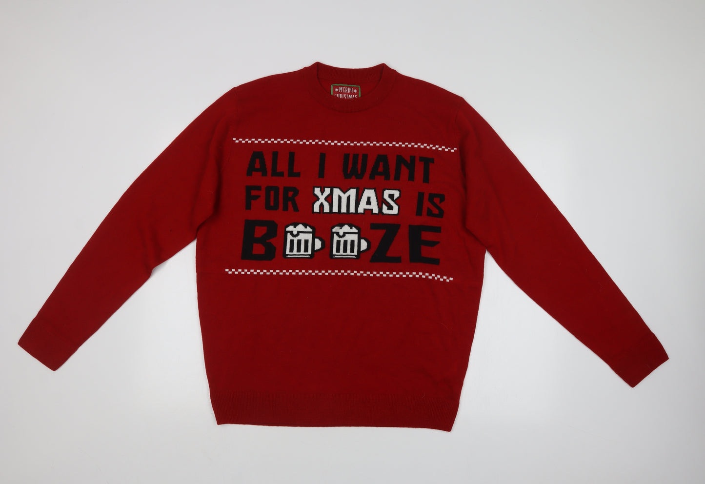 Preworn Mens Red   Pullover Sweatshirt Size XL  - CHRISTMAS