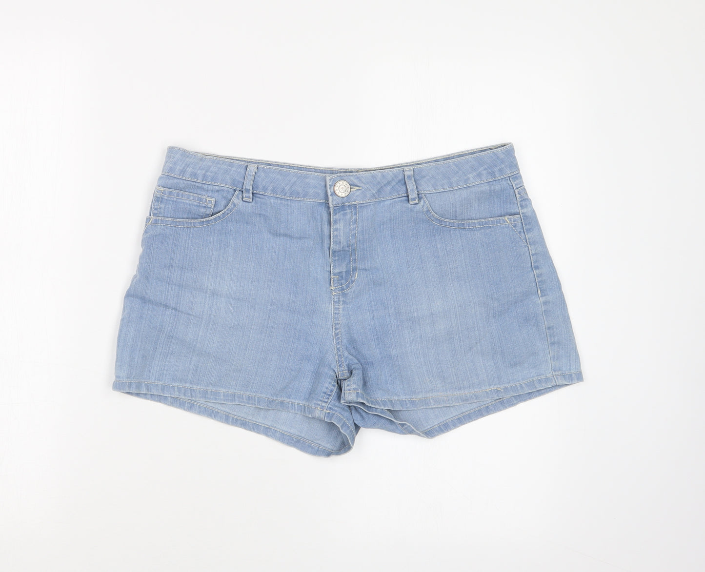 F&F Womens Blue   Hot Pants Shorts Size 12