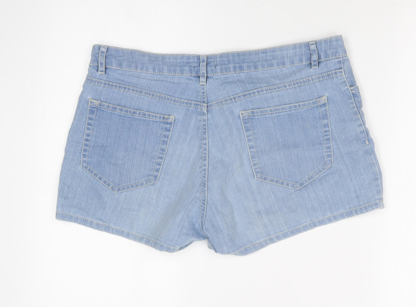 F&F Womens Blue   Hot Pants Shorts Size 12