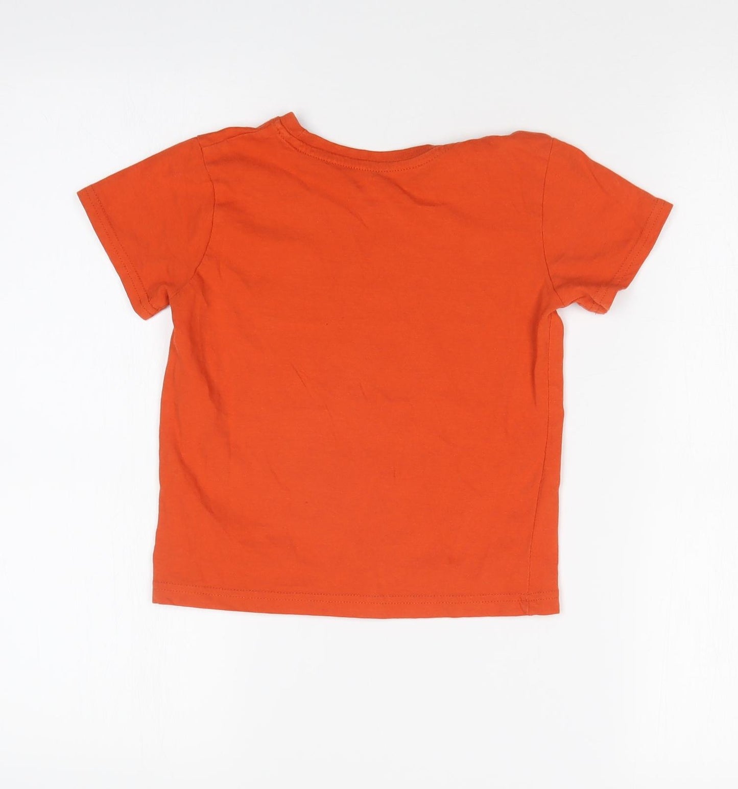 Primark Boys Orange   Basic T-Shirt Size 5-6 Years