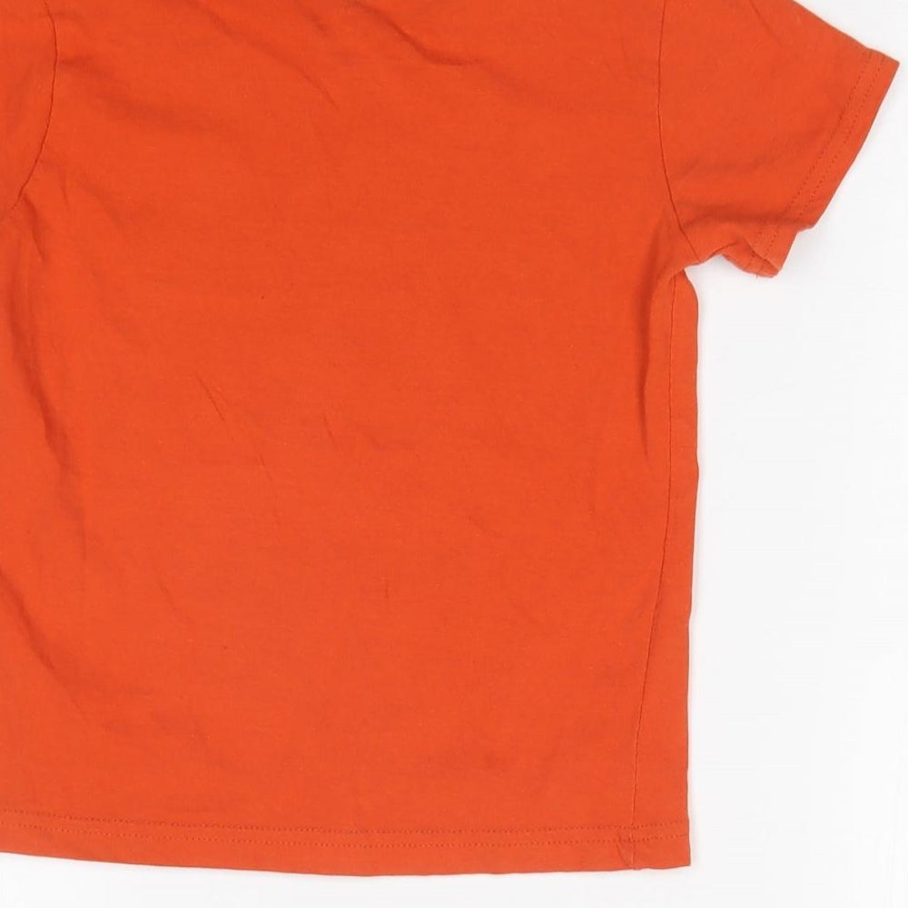 Primark Boys Orange   Basic T-Shirt Size 5-6 Years