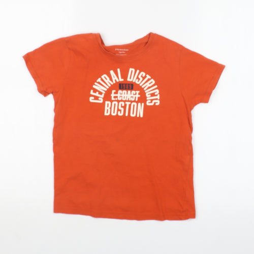 Primark Boys Orange   Basic T-Shirt Size 7-8 Years