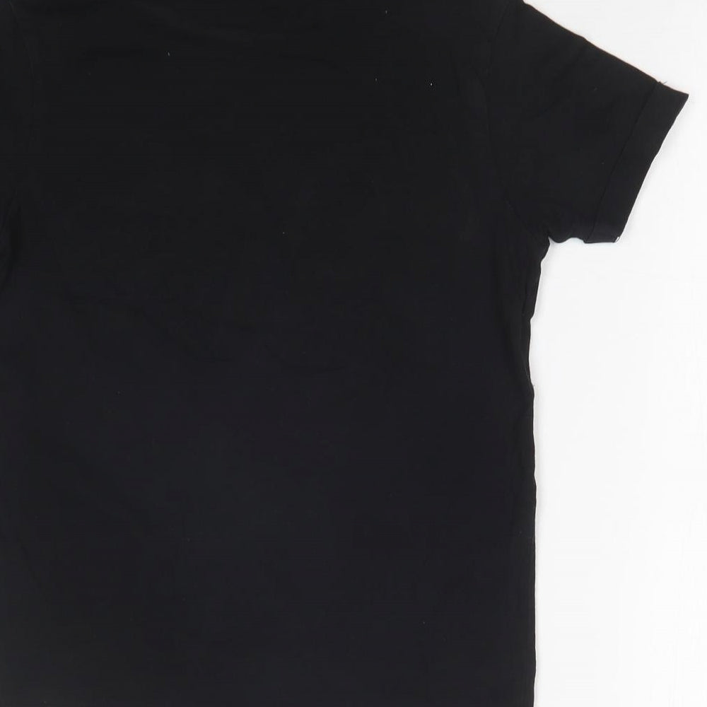 George Boys Black   Basic T-Shirt Size 7-8 Years