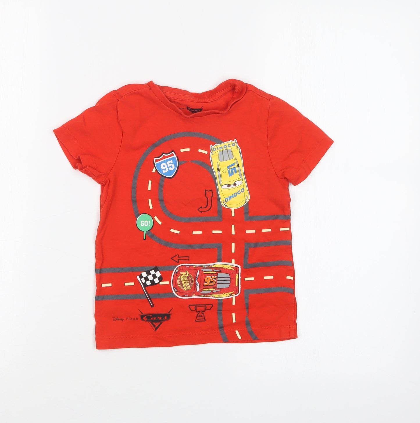 Nutmeg Boys Red   Basic T-Shirt Size 3-4 Years