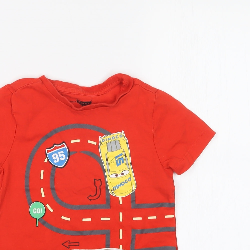 Nutmeg Boys Red   Basic T-Shirt Size 3-4 Years
