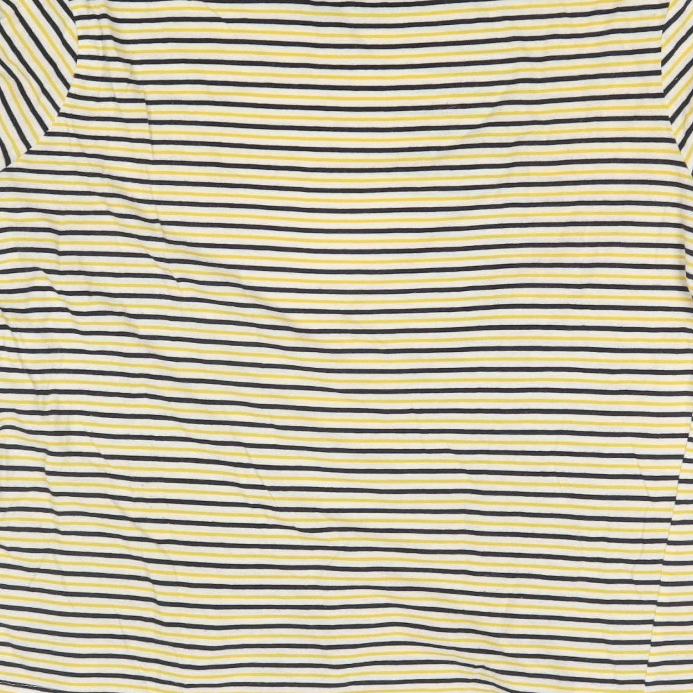 Zara Womens Multicoloured Striped  Basic T-Shirt Size M