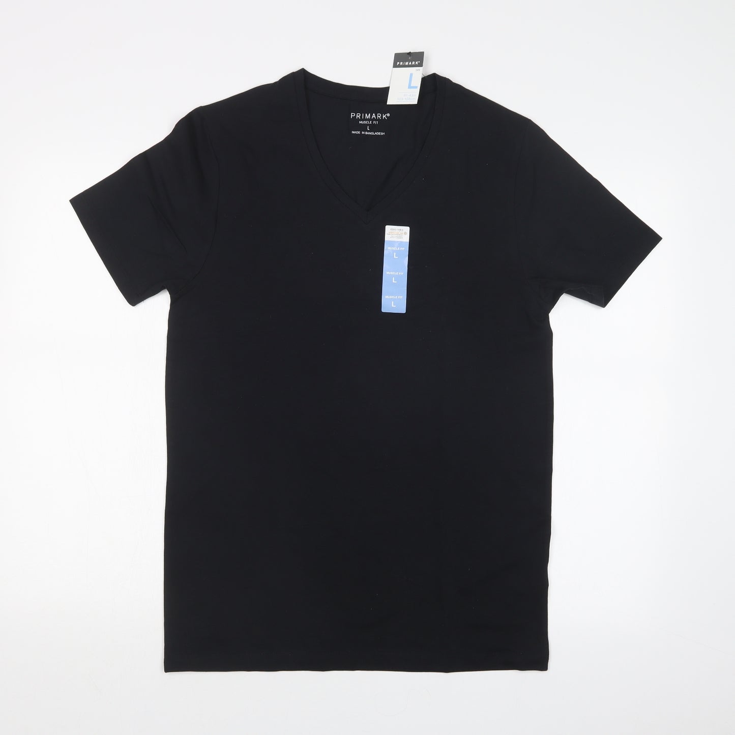 Primark Mens Black    T-Shirt Size L