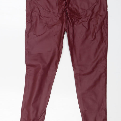 Preworn Womens Red   Skinny Jeans Size L L27 in