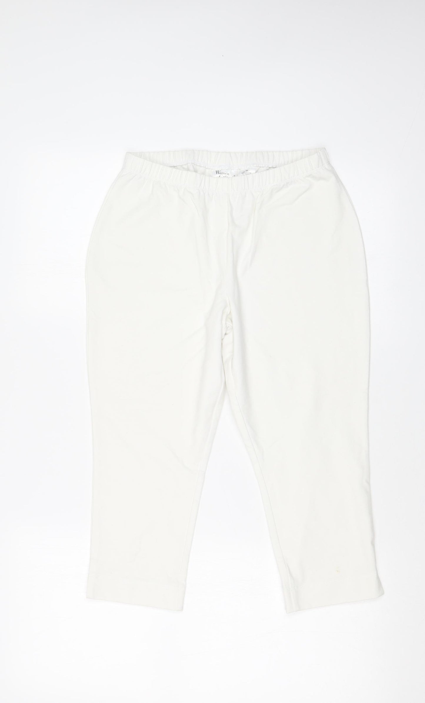 Women with Control Womens White   Cropped Leggings