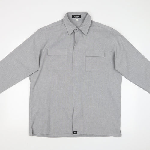 JOHN MILNER Mens Grey    Button-Up