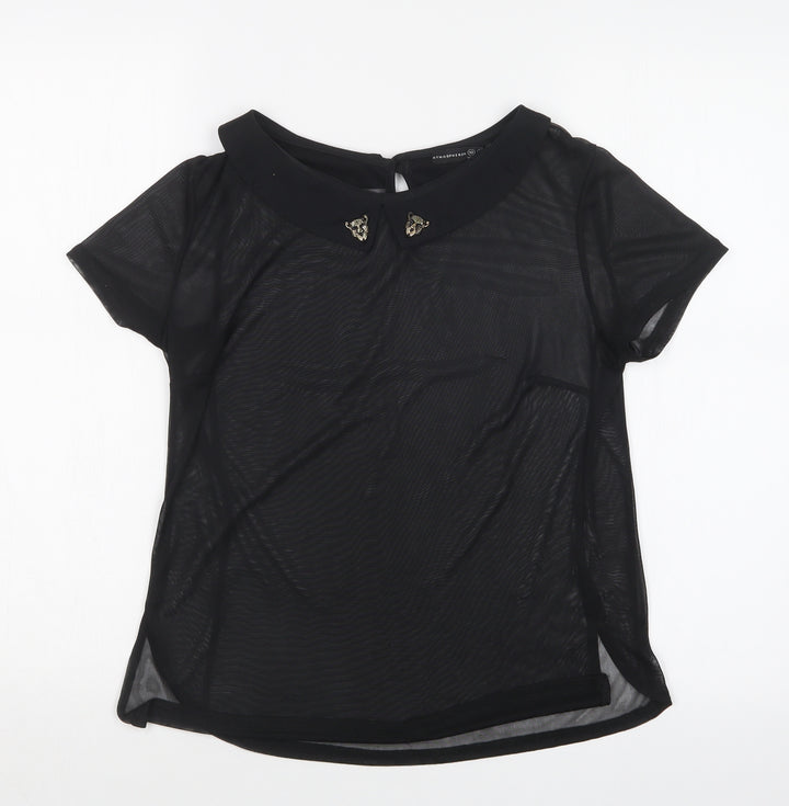 Atmosphere Womens Black   Basic T-Shirt Size 10