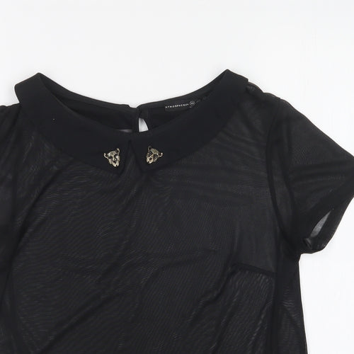 Atmosphere Womens Black   Basic T-Shirt Size 10
