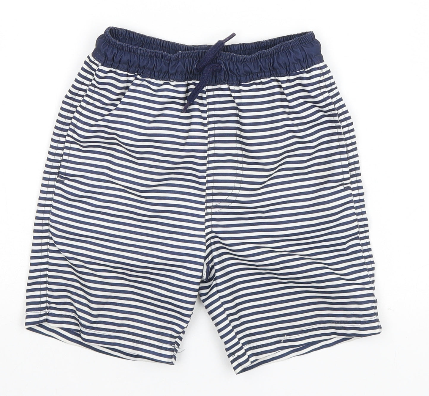 NEXT Boys White Striped  Sweat Shorts Size 3-4 Years