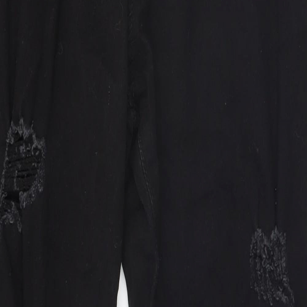 Preworn Mens Black   Straight Jeans Size L L27 in