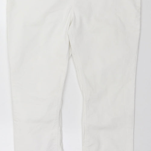 George Womens White   Trousers  Size 14 L25 in