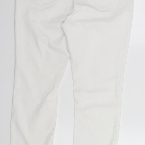 George Womens White   Trousers  Size 14 L25 in