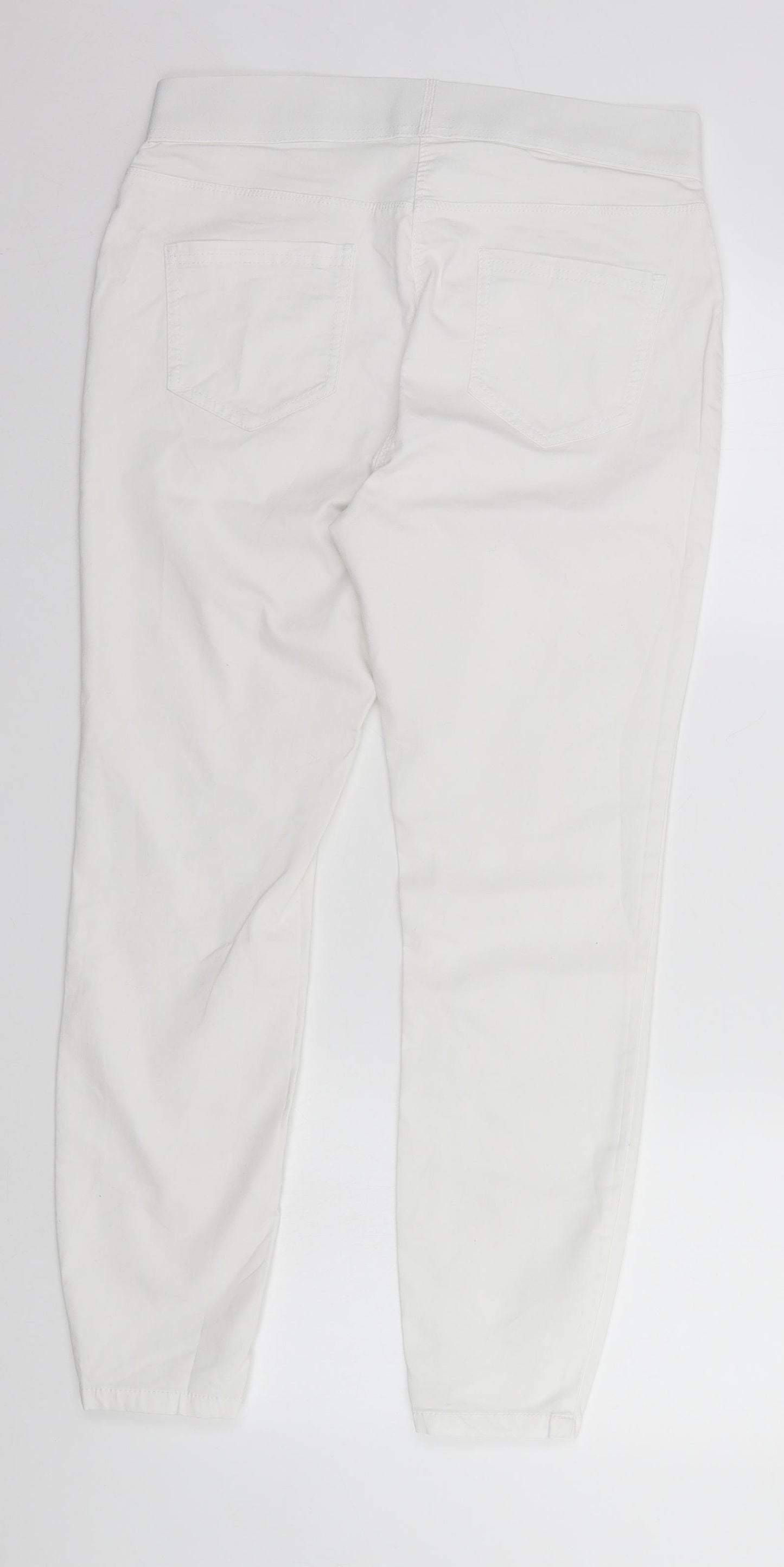 George Womens White   Trousers  Size 14 L25 in