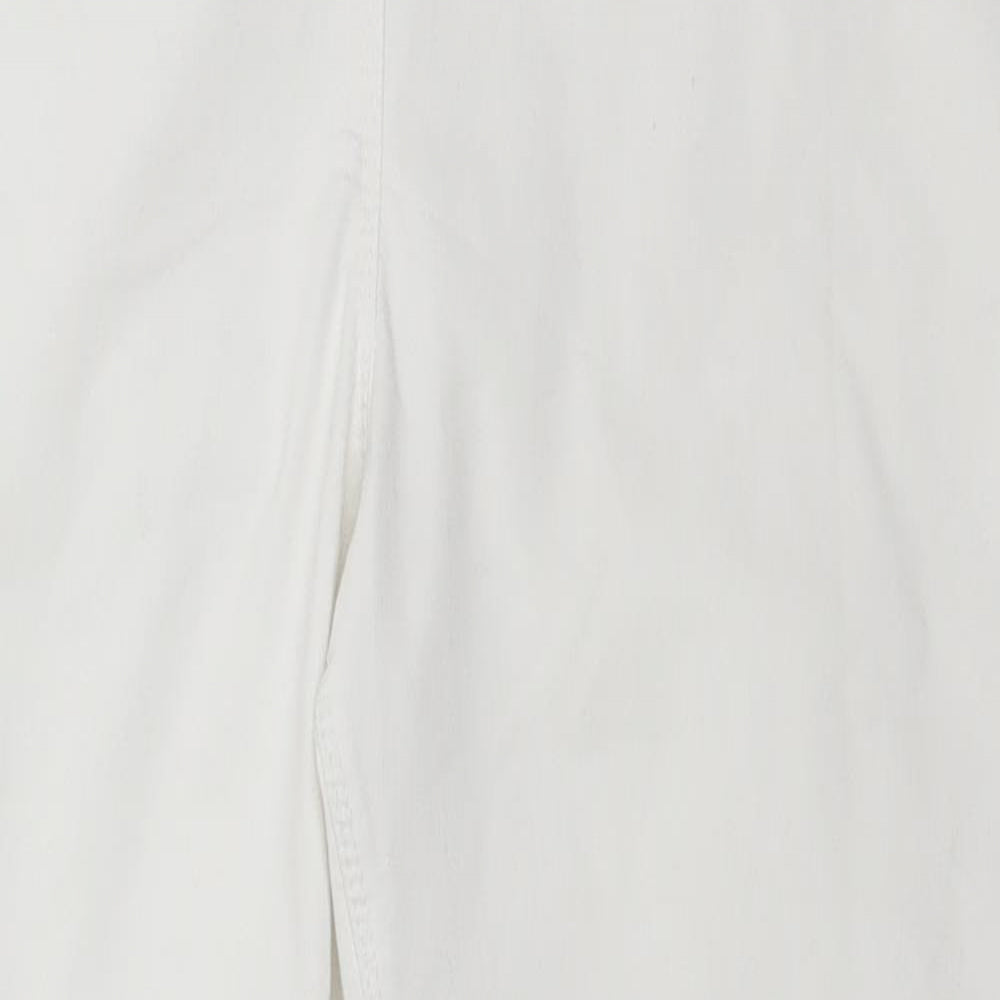 George Womens White   Trousers  Size 14 L25 in