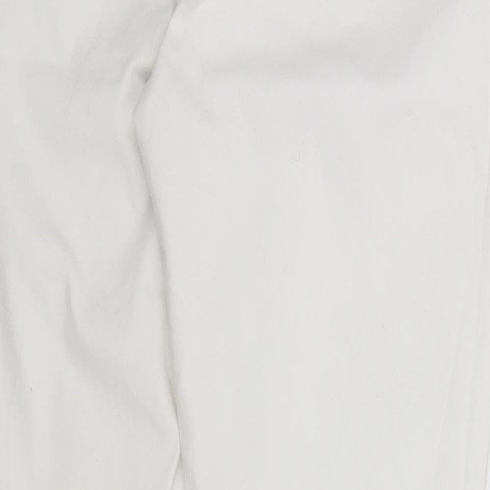 George Womens White   Trousers  Size 14 L25 in
