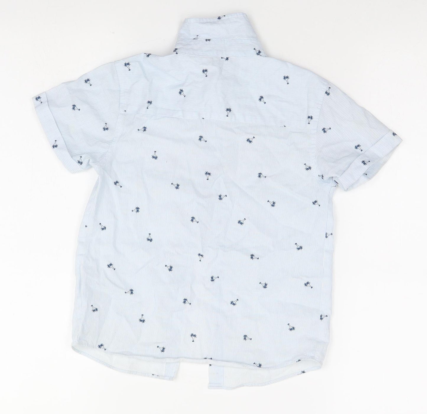 Primark Boys Blue Striped  Basic Button-Up Size 5-6 Years