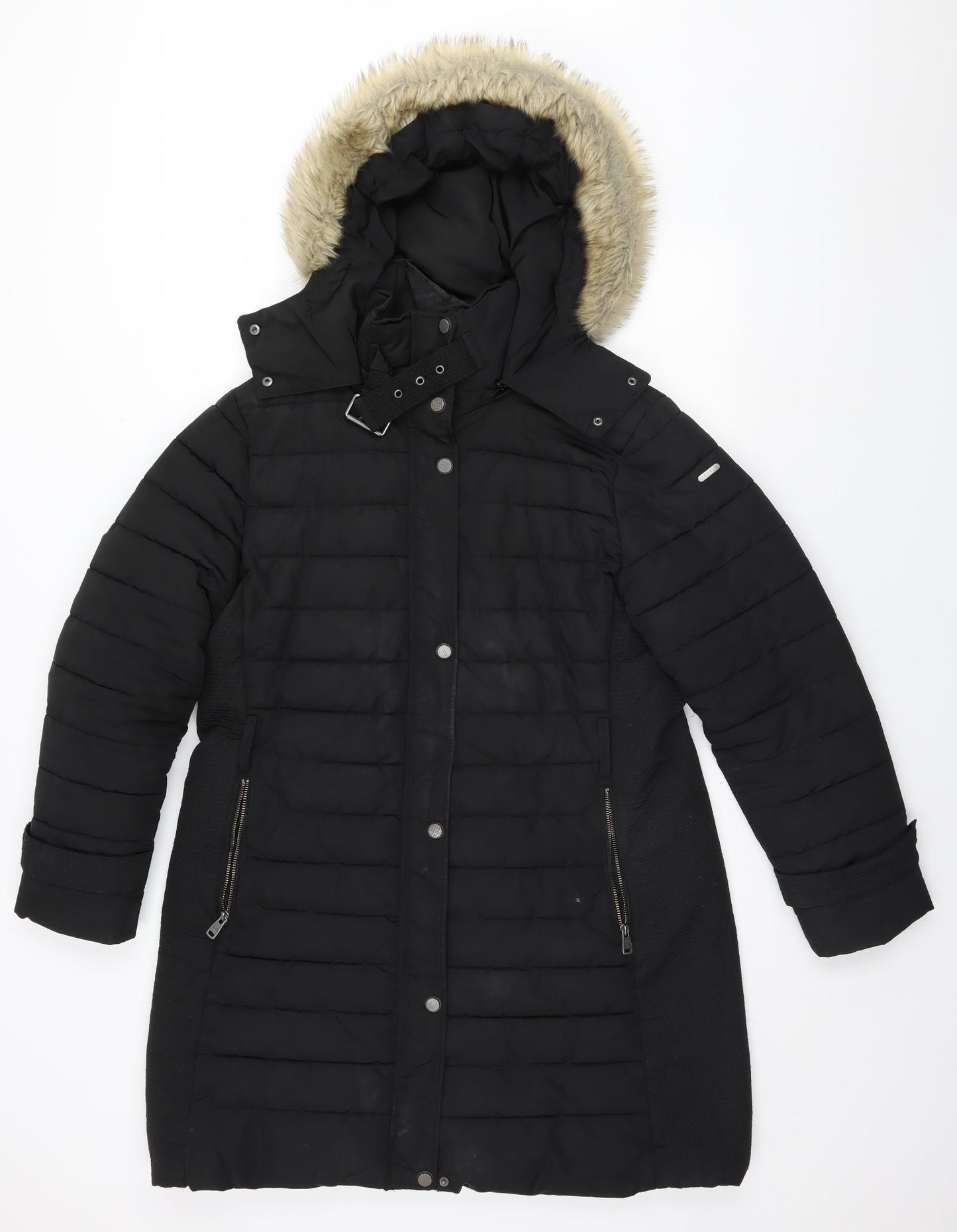 Esprit Womens Black   Parka Coat Size 2XL